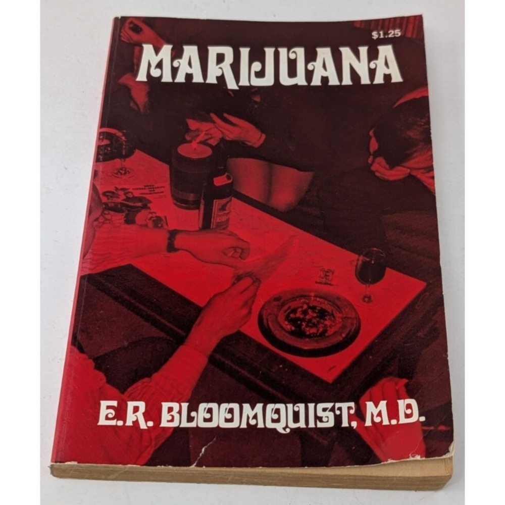 Marijuana by ER Bloomquist 1968 Glencoe 1st Edition Pot Drugs Mary‎ Jane Bud VG